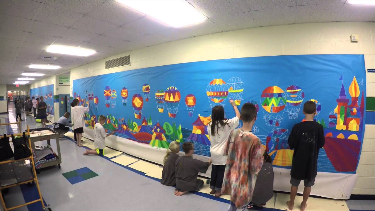 Collaborative Mural Painting Paintbrush Rocket 2015 YouTube