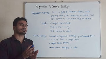 Lect 27 Regression Testing & Sanity Testing
