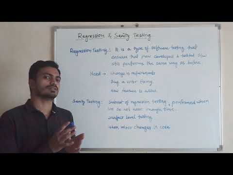 Lect 27 Regression Testing & Sanity Testing