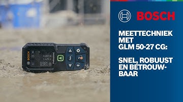 GLM 50-27 CG Professional: laserafstandsmeter voor ruige bouwplaatsen
