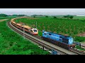 😱ALCO LOCO RESCUE AMRIT BHART RISKY  LEVEL CROSSING BEANG DRIVE TRAIN SIMULATOR 