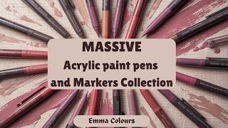 MASSIVE Acrylic Paint Markers & Pens Collection | Art Supplies Overview Adult Coloring