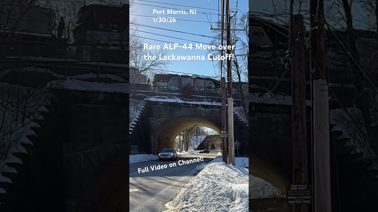 Rare Train Move over the Lackawanna Cutoff! 