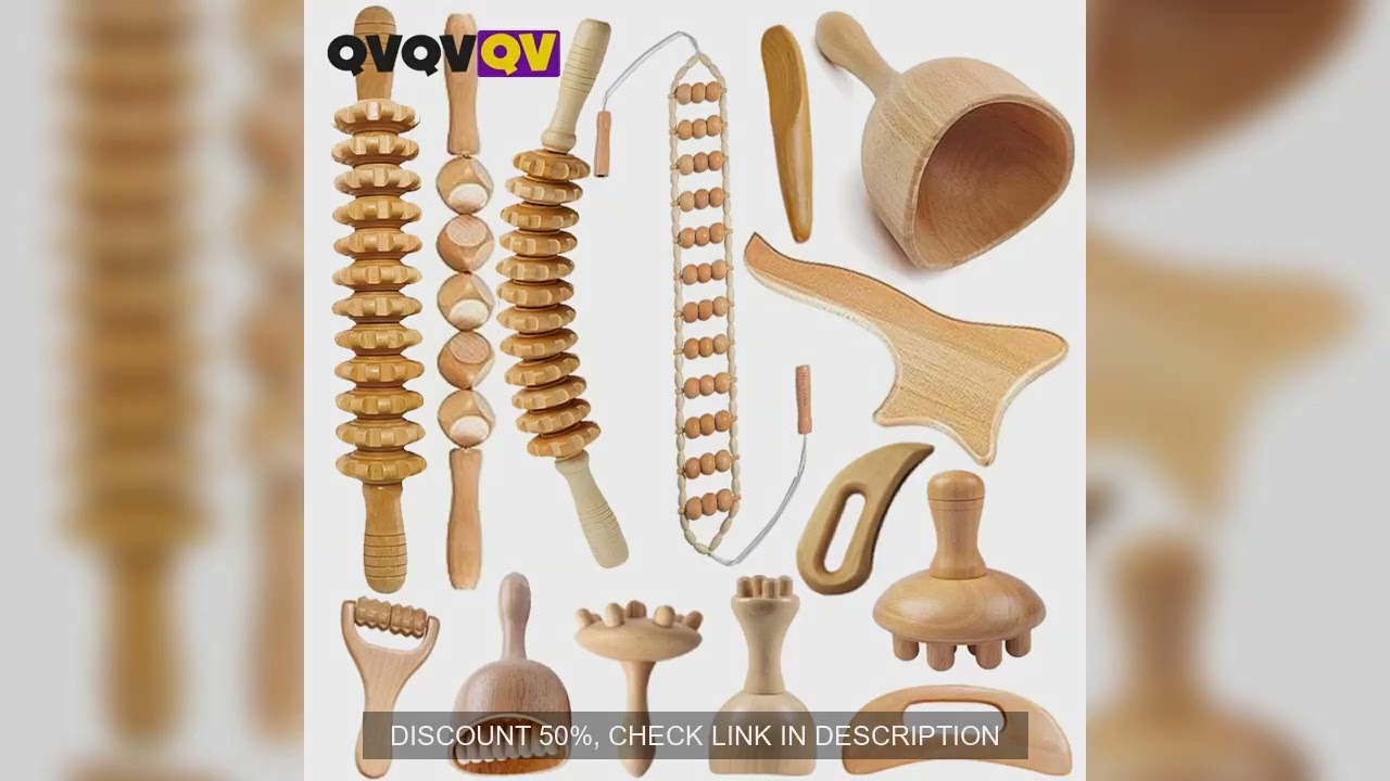 Wood Therapy Massage Tools for Body Shaping,Anti Cellulite Lymphatic Drainage,Professional Wooden Ma