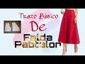 TRAZO BÁSICO DE FALDA PANTALÓN/BERTHA BURITICA/ CLASE 20