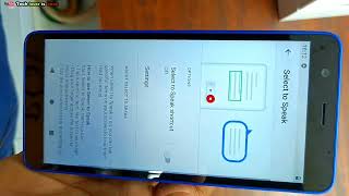 jio phone next accessibility settings // select to speak on jio phone next screenshot 5