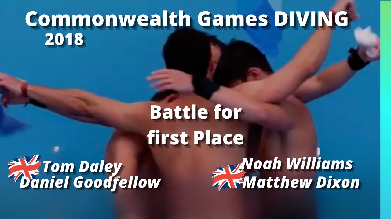 2018 Tom Daley Daniel Goodfellow vs Matthew Dixon Noah Williams Commonwealth Games 10 Meter