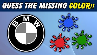 Guess the MISSING COLOR in the CAR BRAND LOGO!! | Car Logo Quiz.