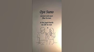 Thumbnail of Oye Suno Na || Shayari for your boyfriend/girlfriend || #shayari #love #viral #trending #shorts