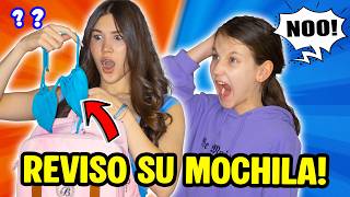 LE REVISO LA MOCHILA DEL COLE A MI HERMANITA (Tiene un SECRETO) 😱 | Daniela Golubeva