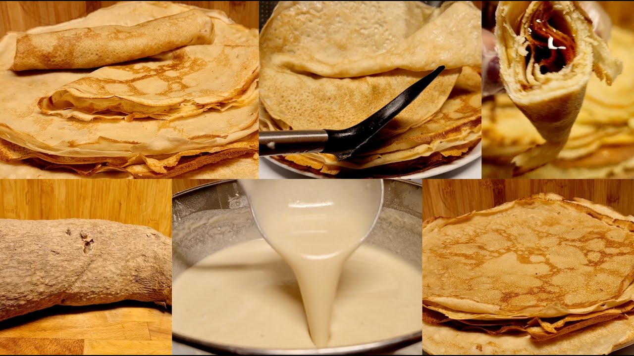 CRÊPE SANS GLUTEN: Comment Réaliser Les Crêpes À La Farine D'igname 
