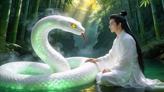 Man rescued white python, who turns out to be a demon princess—sparking forbidden love!