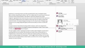 Add, reply to, and complete comments in Word 2013