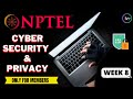 NPTEL Cyber Security and Privacy WEEK8 Quiz Assignment Solutions | Swayam July 2023 | IIT Madras