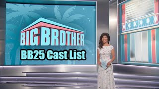 Big Brother 25 Cast Finally Revealed: The Mystery is Over! #bb25