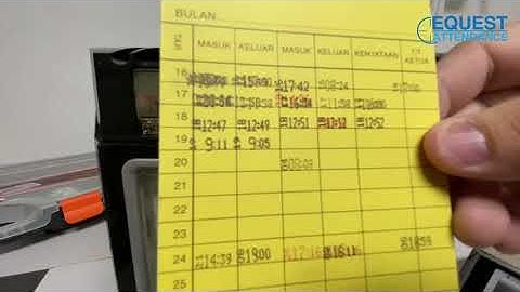 Punch Card Machine Setting For Yellow Card Untuk Kad Kuning Kimi KT9800 Machine