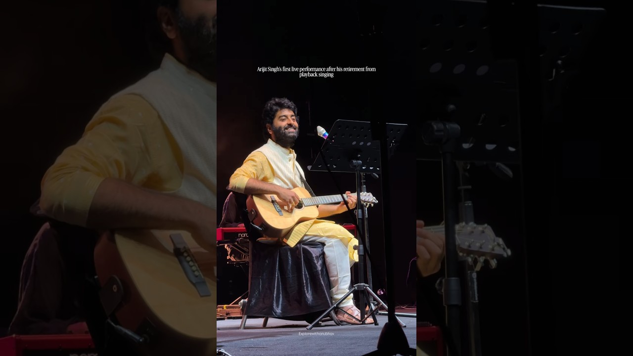 Arijit Singh's first live performance after his retirement from playback singing