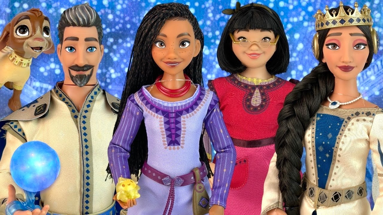 WISH doll set by Shopdisney (Asha, King Magnifico, Queen Amaya, Dahlia)  Review & Unboxing ⭐️ 