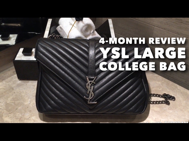 4-month Review // YSL Large College Bag // What's in my bag 