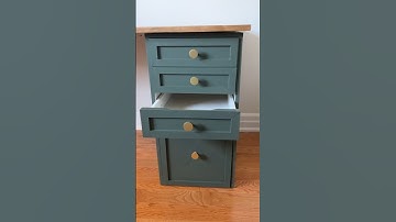 IKEA Alex drawer hack! Add some trim and paint. Watch as I make over a new office space #ikeahack