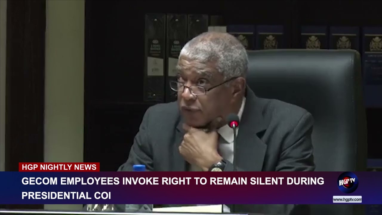 GECOM EMPLOYEES INVOKE RIGHT TO REMAIN SILENT DURING PRESIDENTIAL COI