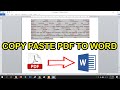 Copy Paste PDF ke WORD - WPS Office