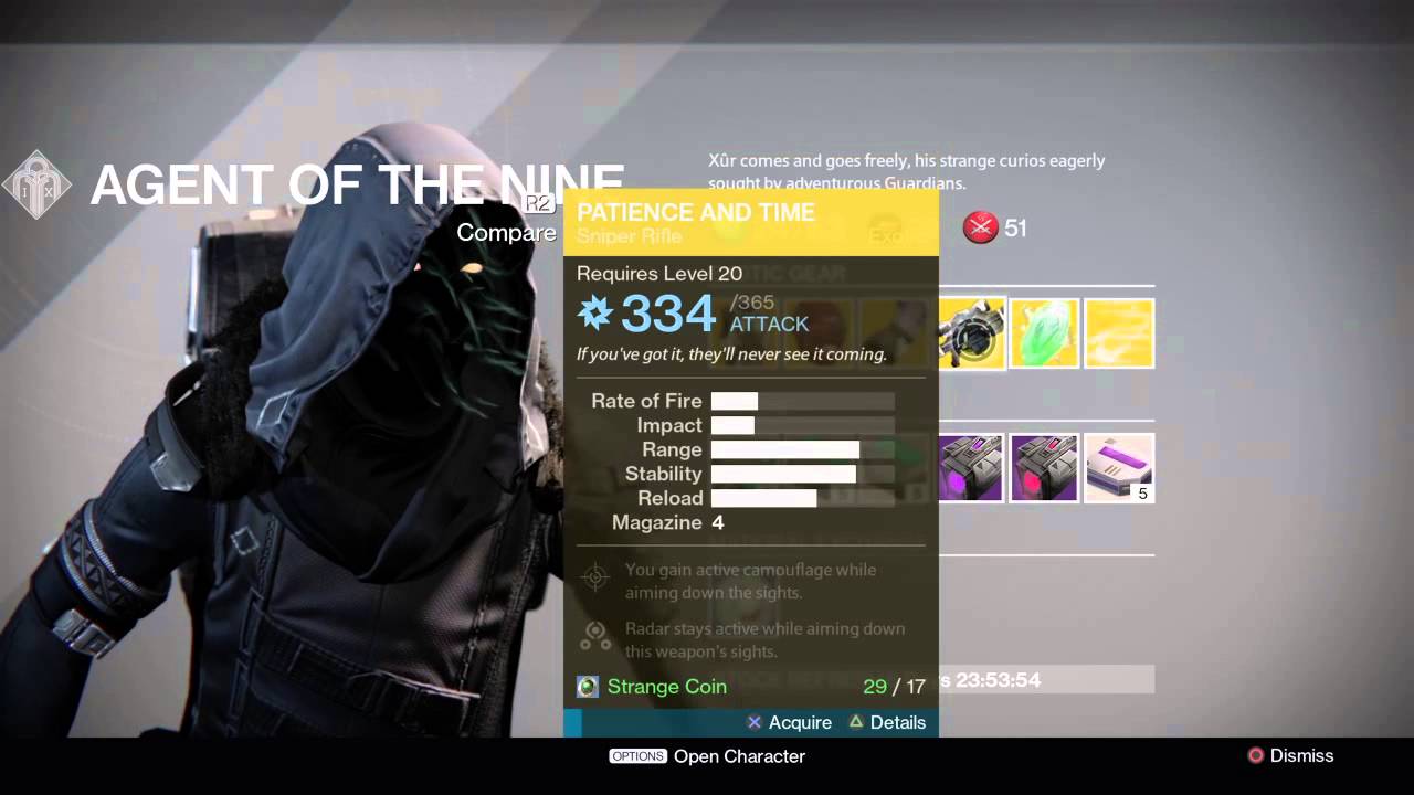 Xur location and items 29th may