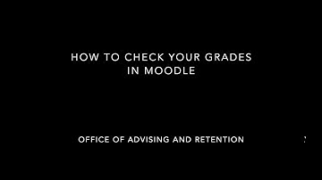 How to check your grades in Moodle