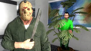 BLENDING IN TO HIDE FROM JASON!  Garry's Mod Slasher