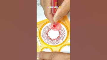 Getting lost in the beauty of Spirograph drawing: a satisfying art experience #shorts #art #asmr