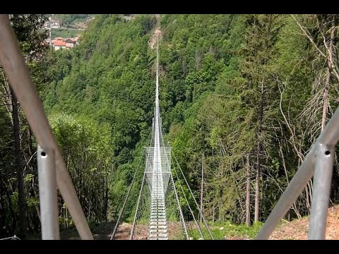 Presentato a Dossena ponte tibetano più lungo al mondo