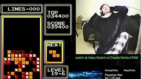 I finally cleared B-type 19-6! - NES Tetris