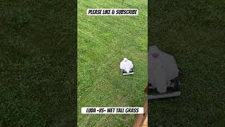 Luba Robot Lawn Mower -vs- Tall and Wet Grass #shorts