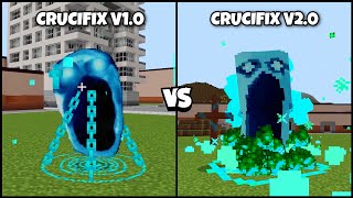 CRUCIFIX V1 vs V2 - Which one is better? Doors: Hotel+ Update Addons in Minecraft