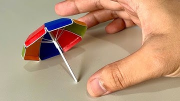 How to Build a Realistic Umbrella : Step-by-step Tutorial | Miniature ASMR 
