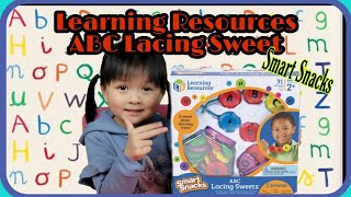 Learning Resources Smart Snacks ABC Lacing Sweets, Fine Motor Toy, 31 Pieces Ages 2+ pretend play 4K