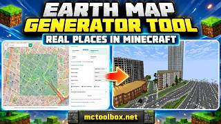 Earth Map Generator Tool | Real Places in Minecraft | mctoolbox.net