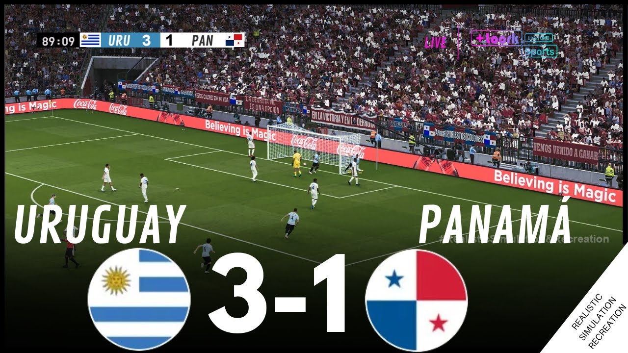 Uruguay vs Panamá EN VIVO 2024 Partido de hoy EN VIVO simulación de