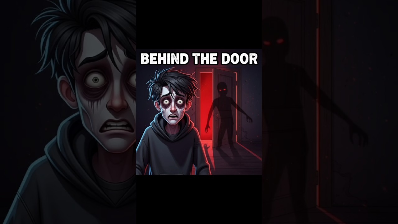 behind the door horror story 😱😨#aianimation #horror #short #cartoon #horrortook