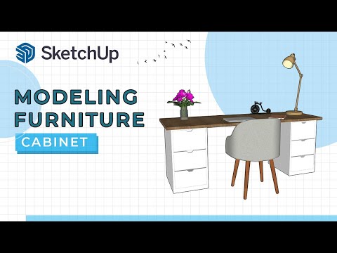 3D Modeling Sketchup Furniture 16 - YouTube