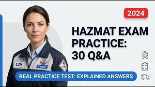 Commercial Driver Hazmat Exam Practice 2026:Master 30 Real Test Questions with Explained Answers Now