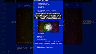 Coding Every Electronic Music Genre Melody from Scratch (Part 134) - Neue Deutsche Todeskunst