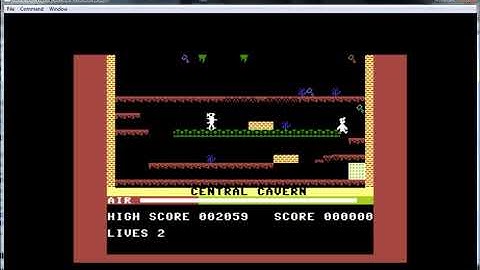 Manic Miner - Commodore 16-Plus 4 - emulador RetroArch 1.6.4 VICE xplus4 v3.0