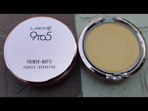 Lakme 9 to 5 primer+matte powder foundation vs LAKME 9 to 5 matte complexion compact review,