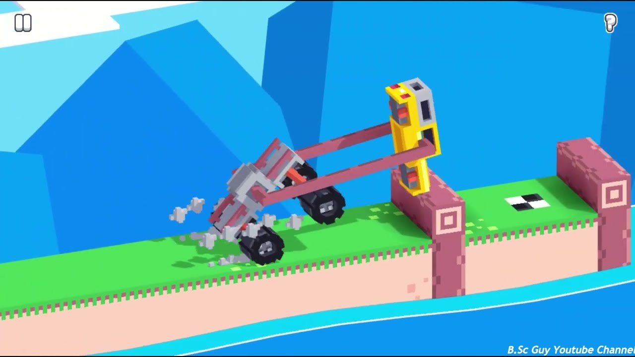 [Fancade] Drive Mad  Tricky Level || How to cross easily 