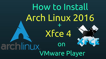 How to Install Arch Linux 2016 + Xfce 4 + Open-VM-Tools on VMware Player Free [Subtitle] [HD]