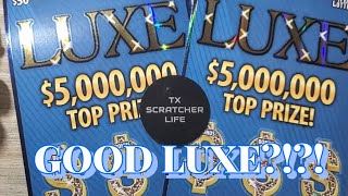 💰💰💰$50 LUXE TICKET FOR THE WIN💰💰💰 #texaslottery #lottery #fyp #scratchcards
