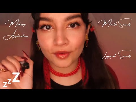 Tena ASMR Makeup Application Compilation | Personal Attention, Mouth Sounds, Lipgloss, Layered