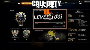 Call of Duty: Black Ops 4 Level 100! - Combat Record, Stats, Best Classes and Unlocks
