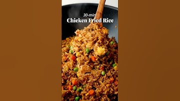 This 30-min. Chicken Fried Rice is my kind of comfort food 🥰 #chinesefood